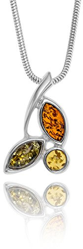 Copal Collana Da Donna Con Ambra Autentica E Argento 925