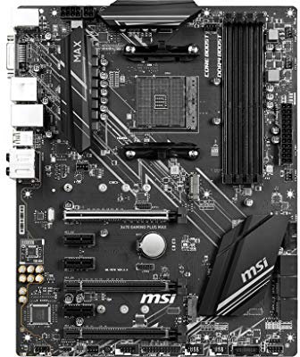 MSI X470 Gaming Plus MAX (AMD AM4 DDR4 m.2 USB 3.2 Gen 2 HDMI ATX Gaming Motherboard)