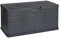 Maury's Baule Cassapanca 340 Litri Effetto Legno da Esterno: Ampio Spazio di Stoccaggio, in Resina Antracite, Dimensioni 118x59x57 cm - Made in Italy