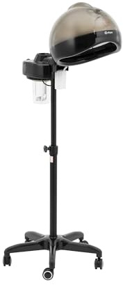 physa Dampfhaube mit Stativ 750 W Timer 0,75 l höhenverstellbar Haardampfer Dampfhaube für Friseure