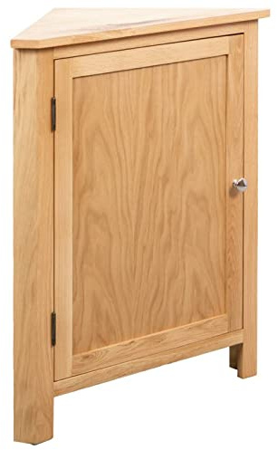Xichuzi Eckschrank, Sideboard, Kommode, Küchenschrank, Flurmöbeln, Kaffeeschrank, Wohnzimmermöbel, 59x36x80 cm Massivholz Eiche
