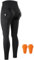 WOSAWE Leggings da donna per moto, yoga, con ginocchiere rimovibili, pantaloni cargo per sollevamento glutei, nero, M