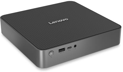 Lenovo IdeaCentre Mini Desktop-PC | Intel Core 7-240H | 16GB RAM | 1TB SSD | Integrierte Intel Grafik | Wi-Fi 7 | Windows 11 | Luna Grau | 1L | 3 Monate Premium Care