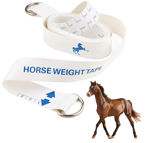 Horse Weight Tape,1PCS 8.2Ft Portable Horse Waist Measuring Stick,Height Measuring Tape Double Scale Horse Measuring Tape for Weight Loss