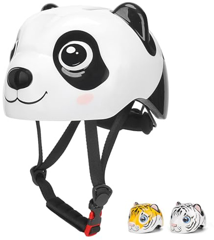 Casco Bicicleta Niño 2-6 Años Ajustable 47-54 cm, Casco Ligero con Ventilación y Forro Extraíble, ABS+EPS para Bici, Patinete y Patines, Multideporte para Niños y Niñas, Regalo Creativo Cumpleaños