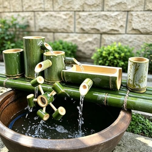 VOLDAX Cracheurs d'étang, Système De Circulation Eau Relaxant | Accessoire Décoratif pour Fontaine Et Étang, pour Embellir Et Espaces Extérieurs(30cm/11.8in)