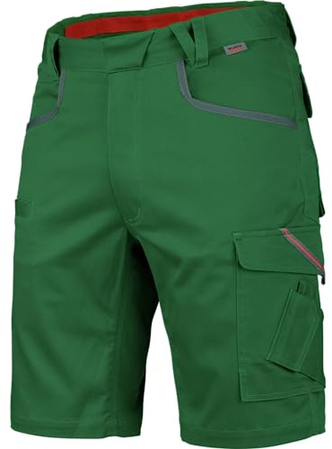 WÜRTH MODYF Arbeitsshorts Stretch X - professionelle Arbeitshose für Herren - Arbeitsshorts mit Reißverschluss - in der Größe 64 in Grün