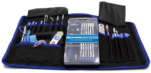 MMOBIEL Magnetisch Schraubendreher Reparatur Werkzeug 80 in 1 mit 56 Bits Flexibler Schaft für technische Geräte in Tasche