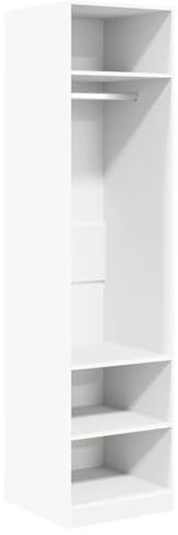vidaXL Armario de Madera contrachapada Blanco 50x50x200 cm