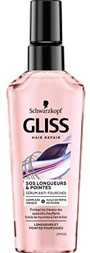 Schwarzkopf - Gliss - Sérum Cheveux SOS Longueur & Pointes - Scelle les Fourches et Fait Briller - Protège et Soin - Pour Longueurs et Pointes Fourchues - 75 ML