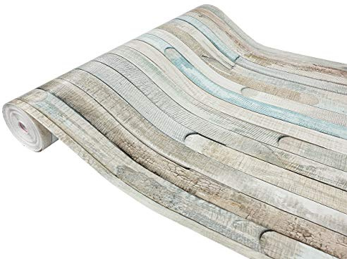 DecoMeister Vinilo Imitacion de Madera Motivo Rio Océano Papel Adhesivo Para Muebles Autoadhesivo Lámina Decorativa Para Cocina Pared Puertas Para Forrar En Rollo Aspecto Madera 45 x 200 cm