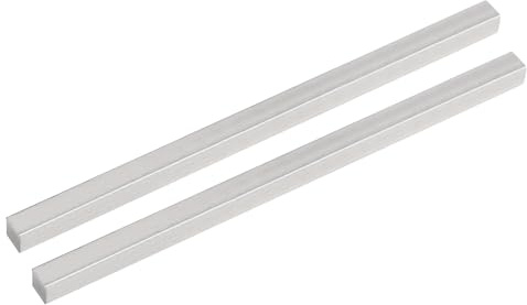 QUARKZMAN 2 st dörrhandtag, dörrhandtag, ersättningshandtag, ersättningsdelar dörrhandtagshandtag 140 x 7 mm, silver