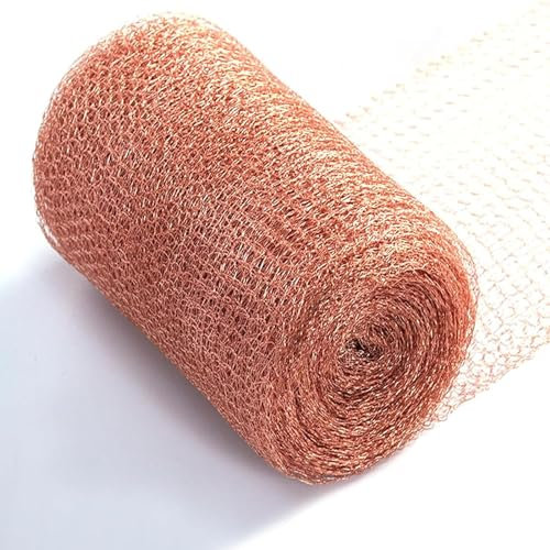 Cuivre Anti Limace, Filet Anti Limaces et Escargots 6m/9m/12m, Grillage Anti Rongeur, Filet en Cuivre Ruban de Cuivre Contre Les Escargot Souris Oiseaux Nematodes (12.7cm*12m)