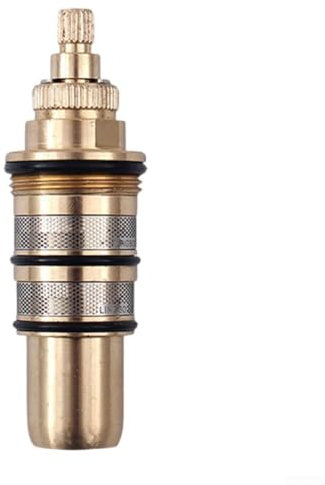 Zilimontt Cartouche thermostatique de contrôle de température pour barre de douche Mitigeur thermostatique pour système de douche Contrôle de la température de l'eau Tuyau lavabo