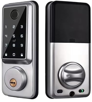 BigKing Cerradura Inteligente con Wifi y Bluetooth, 5 Formas de Abrir, Cerraduras Inteligentes para Puertas Interior y Exterior, Posibilidad de Comprobar Los Registros de Desbloqueo