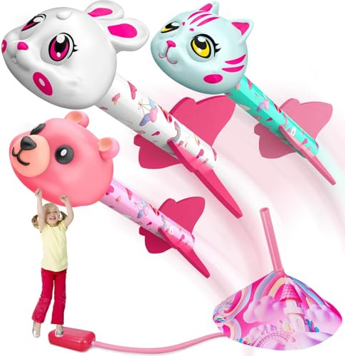 Anginne Regalo Bambina 3-12 Anni, Razzo Spaziale Giocattolo Giochi Giardino per Bambini Giochi Bambina 3-12 Anni Regali Bambina 3-12 Anni Giochi Esterno Bambini da Giardino