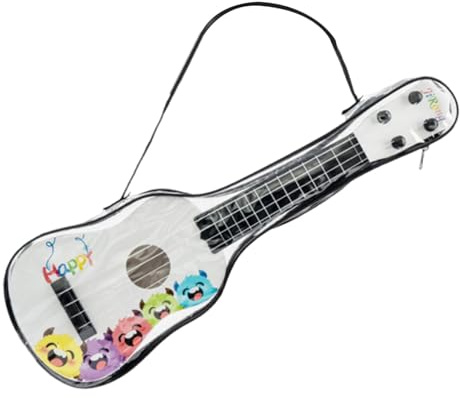 MagiDeal Ukulélé Enfant 4 Cordes 16,54 avec molette d'accordage, Instrument de Musique, Jouet Musical pour Enfants d'âge préscolaire (garçons), Blanc