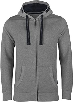 HRM Herren Jas M Kapuzenpullover, Grau-meliert, L