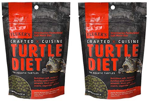 Fluker's 2 Pack of Crafted Cuisine, 6.75 Ounces Each, Turtle Diet for Red-Eared Sliders, Painted Turtles, Softshell Turtles, Map Turtles, Musk Turtles, Cooters and Snapping Turtles