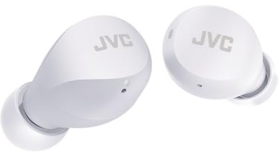 JVC Gumy Mini True Wireless Earbuds[Edition Exclusive pour Amazon], Petit, léger, 3 Modes sonores, Résistance à l'eau (IPX4), Longue durée d'autonomie, Bluetooth 5.1, HA-Z66T-W (Blanc) HA-Z66T-W-E