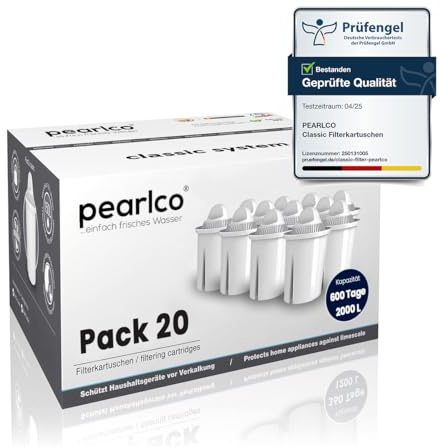 PearlCo - Universal classic Pack 20 Filterkartuschen - passend zu Brita Classic
