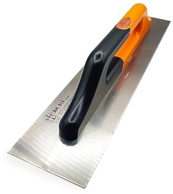 La zappa Frattone liscio Tedesco in acciaio con manico in legno a due mani (12 x 50 x 0.5 cm)