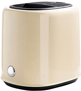 Tyenaza Porte-ustensiles Bloc De Couteaux, Organisateur D'ustensiles De Comptoir 2 en 1 De Grande Capacité Rétro Peu Encombrant pour Comptoir De Cuisine(Beige)