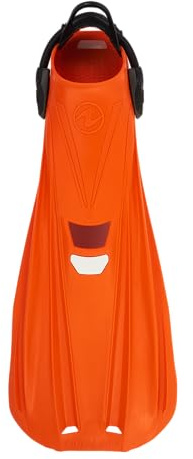 Aqua Lung STORM MAX - Pinne sub per adulti versatili e resistenti con cinghie elastiche - Design monomateriale - Durata - Ideali per immersioni e snorkeling, Arancione