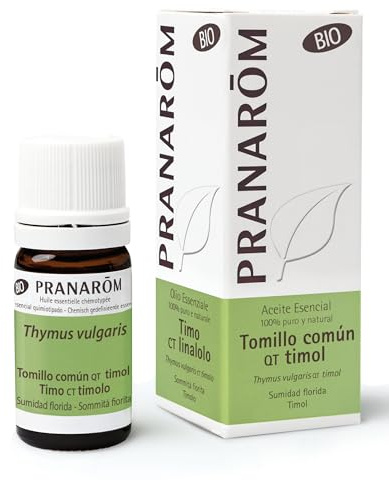 Pranarôm Olio Essenziale di Timo Vulgaris al timolo (Thymus vulgaris ct timolo)- Sommità Fiorita - OECT 5 ml