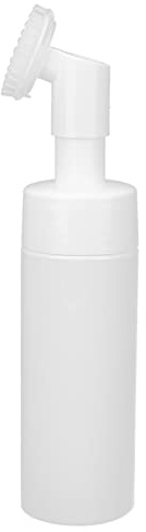 Botella de Espuma con Cepillo, Boca de Botella de Gran Diámetro, Cabezal de Cepillo de Silicona, Limpiador Facial, Botella de Espuma, Limpieza Profunda de Poros Faciales para