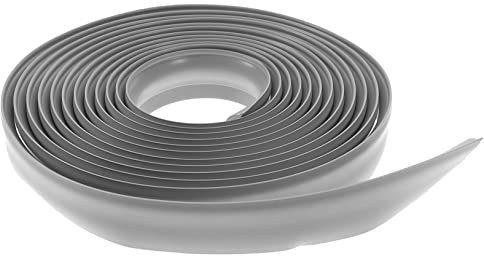 Yardenfun Bande De Transition De Sol Flexible Auto-adhésive 5 m Pour Moquette Et Carrelage Anti-vieillissement Coupe Facile Couleur Grise Pour Seuil De Porte Et Transitions De Sol