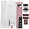2 in 1 Pedicure Elettrico Professionale Piedi,Calli Piedi Rimozione,Rimuovi Calli Piedi Elettrico Velocità Regolabile,Kit Pedicure per Calli e Duroni e Talloni Screpolati,Cura dei Piedi e Manicure