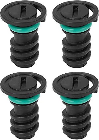 X AUTOHAUX 4 Stück 0029902017 Ölablassschraube mit Dichtring ABS Automotor Ölwanne Ablassschraube für Mercedes-Benz C63 für AMG S 2016 Schwarz