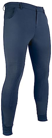 HKM Sportive Rodill. S. Pantalones de Montar para Hombre Azul Oscuro 44