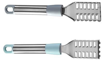 ABOOFAN 2 Pièces raboteuse en écailles de Poisson grattoir de Nettoyage de Poisson écailleur de Poisson en métal Outil de Suppression des écailles de Poisson Grattoir à écailles de Poisson