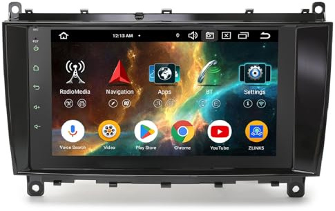 Bilradio Android 16 8 kärnor 4GB+64 GB Dab+ för Mercedes Benz CLK-klass W209 C209 A209 2005-2009 med GPS navigator CarPlay Android Auto DSP wifi 4G USB Bluetooth 5.0 RDS 8-tums IPS-pekskärm