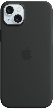 Apple iPhone 15 Plus Silicone Case with MagSafe - Black 