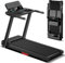 Treadmills for Home, 3.0HP Quiet Brushless Folding Treadmill with Heart Rate Sensor, Dual Cushion System, 300lbs Weight Capacity, Holder for Cup & Phone