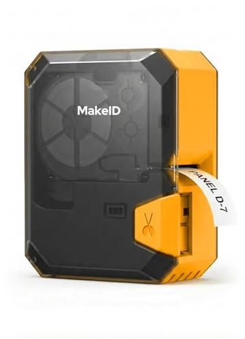 Makeid P31S Industrial Label Maker, Portable Bluetooth Printer with 0.71 W x 26.24ft L Label, Wire and Cable Labeling Machine for Job Sites, Heat Shrink Tubing Labeler