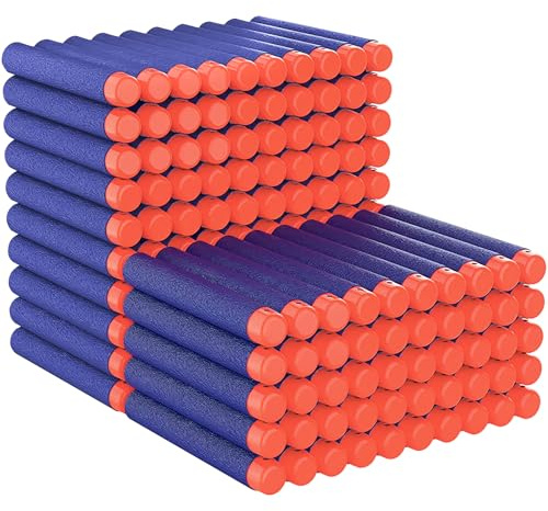 150 Pièces Fléchettes pour Nerf, Fléchettes de Mousse Recharge pour Nerf Elite 2.0 Blasters, Flechettes de Recharge pour Blasters, Cadeau de Fête