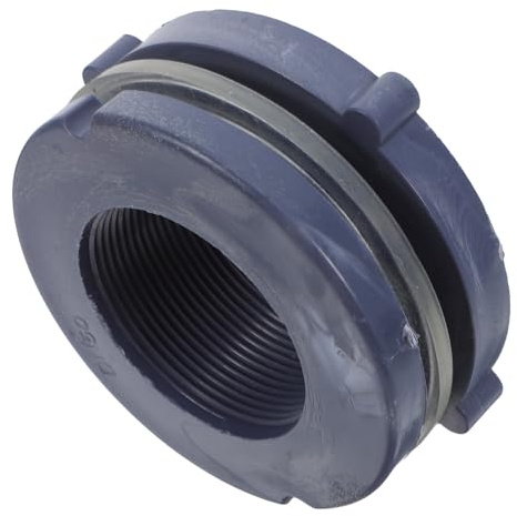 INOOMP Conector De Mamparo De Pvc De Accesorio Para Cubo De Manguera Conector De Tanque De Agua Para Uso Doméstico y Exterior Color Gris Profundo