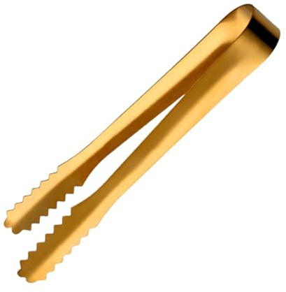 Pinza da portata per alimenti – 17,1 G in acciaio inox, piccola pinza per ghiaccio in metallo, utensili da portata per caffè, zucchero, utensili da cucina compatti per insalate, verdure, pane, torte
