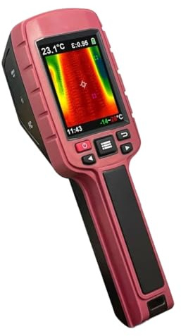 Qomcsrl Rilevatore Portatile Della Temperatura Corporea Termocamera A Infrarossi Portatile con Rilevamento Della Temperatura Corporea