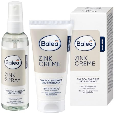 Juego de 2 cremas de zinc de 50 ml + spray de zinc de 100 ml