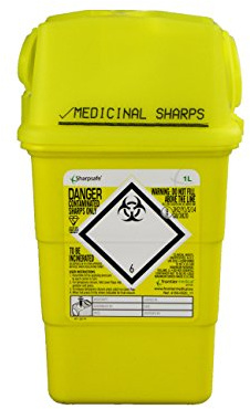 Frontier 41602430 Medical Sharps - Papelera de desecho (1 L)