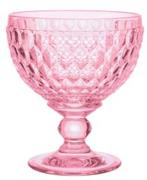 Villeroy und Boch - Boston col. Sektschale rose, extravagantes, formschönes Glas für Sekt und Champagner, Kristallglas, rosa, 400 ml