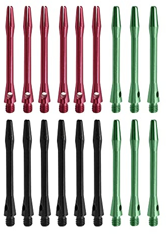 Pamtns Tiges de Fléchettes en Aluminium 18 Pièces Tige de Fléchettes Aluminium Tige de Fléchettes Aluminium Revêtu Tige de Fléchettes Darts Shaft Accessoires de Tiges de Fléchettes