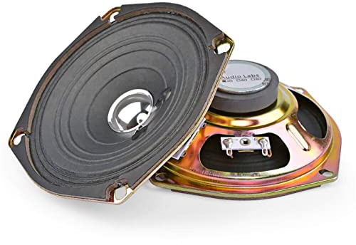 KNOKR 2Pcs 5Inch 8W Speaker Driver 4Ohm 8Ohm Audio Full Range Speaker 5W Magnetic Loudspeaker Column For DIY Home Theater bookshelf speakers (Color : 4Ohm)