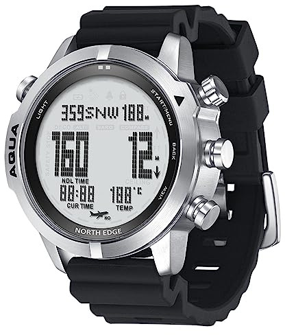 Lixada Digital Dive Watch for Men Dive Computer Watch Scuba Diving Watches Men's Wrist Watches with Compass Altimeter Barometer