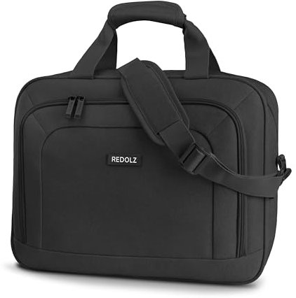 REDOLZ Laptoptasche Bordtasche Handgepäck Aktentasche Kabinentasche für Flugzeug | 40 x 12 x 30 cm | Travel Schultertasche für Frauen & Männer zum umhängen (Essentials 12)